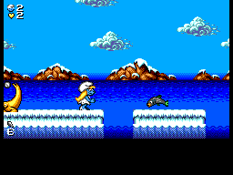 Les Schtroumpfs Autour Du Monde screenshot 3 for Sega Master System